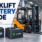 Forklift battery guide featuring lead-acid and lithium-ion batteries