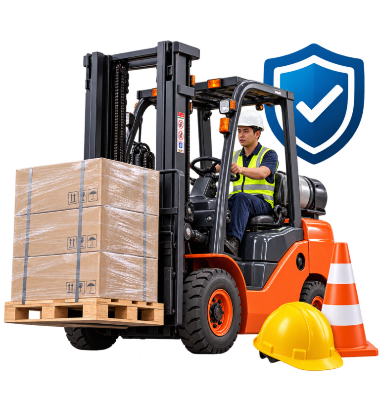Forklift safety inspection and compliance equipment