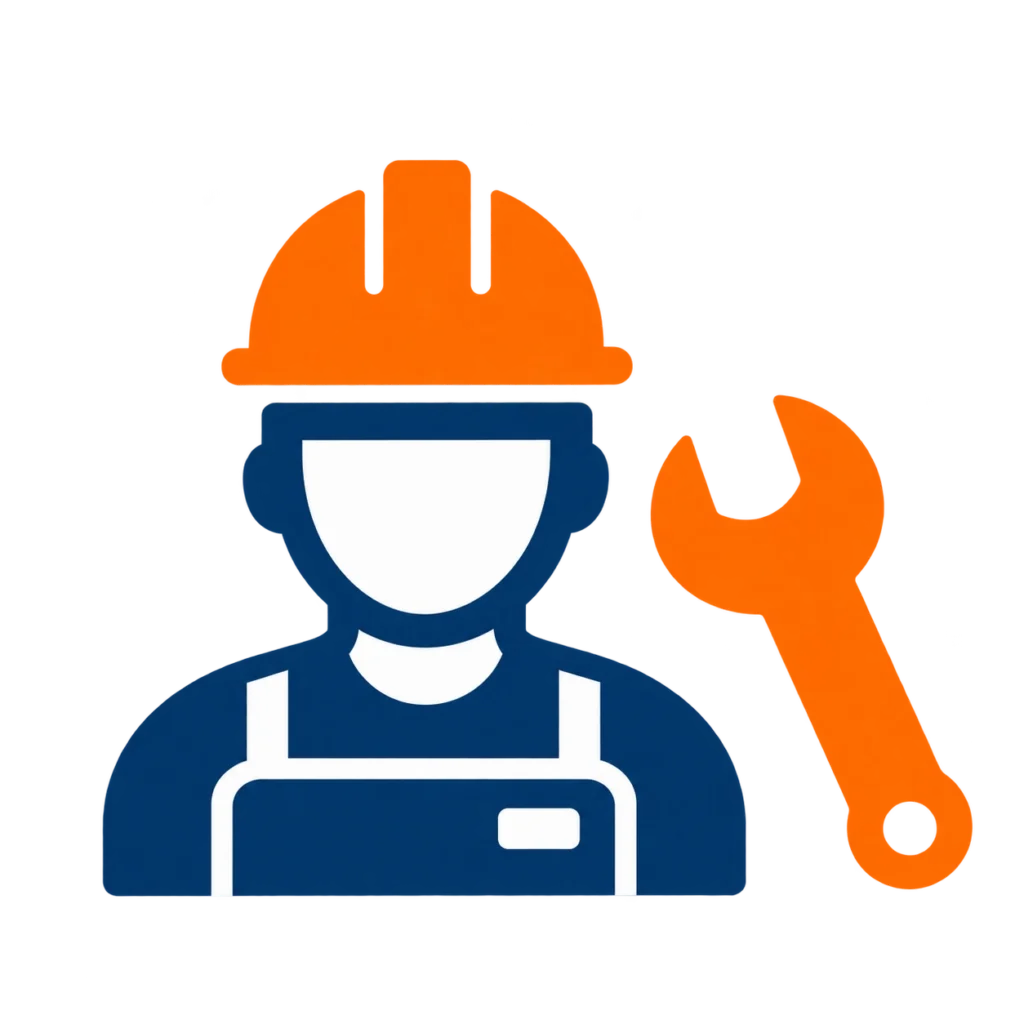 Technician with wrench representing technical service support