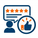 Fast and reliable forklift service icon